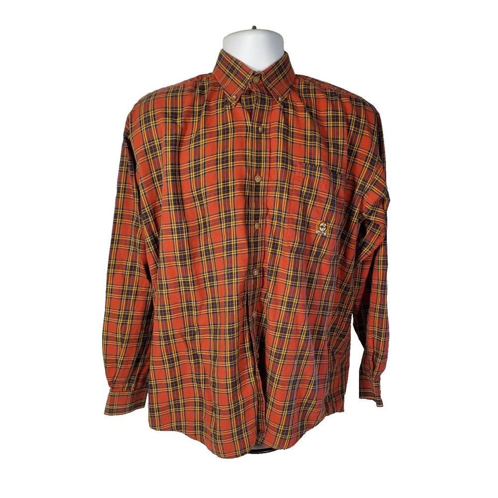 Cinch Men's Medium Button‎ Down Western Shirt Cotton Long Sleeve One Pocket